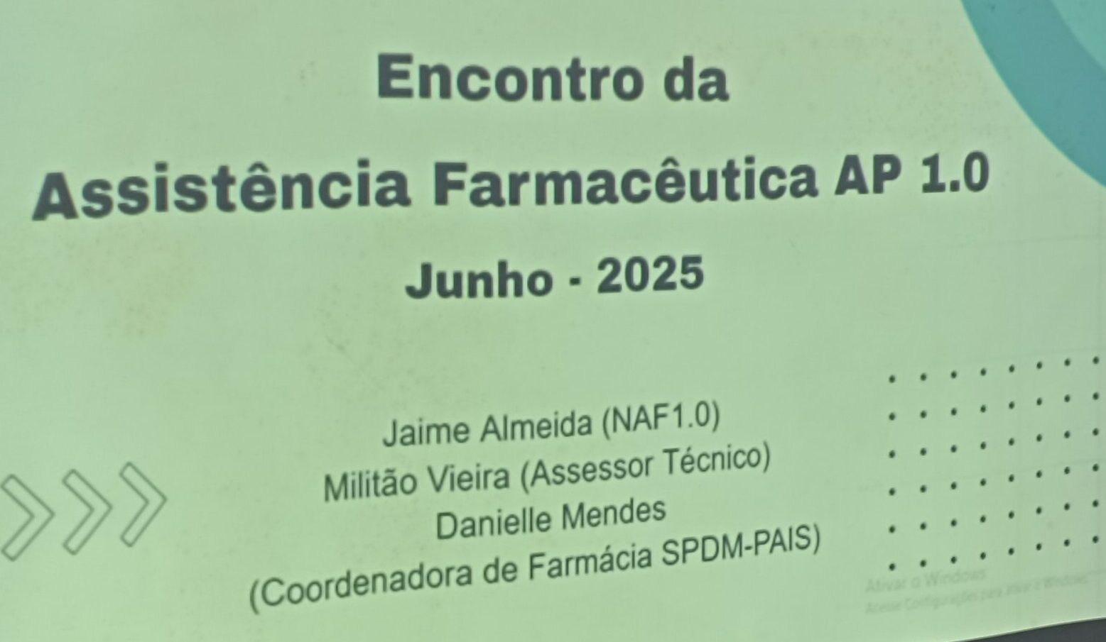 Reunião de Indicadores com Farmacêuticos da AP 1.0